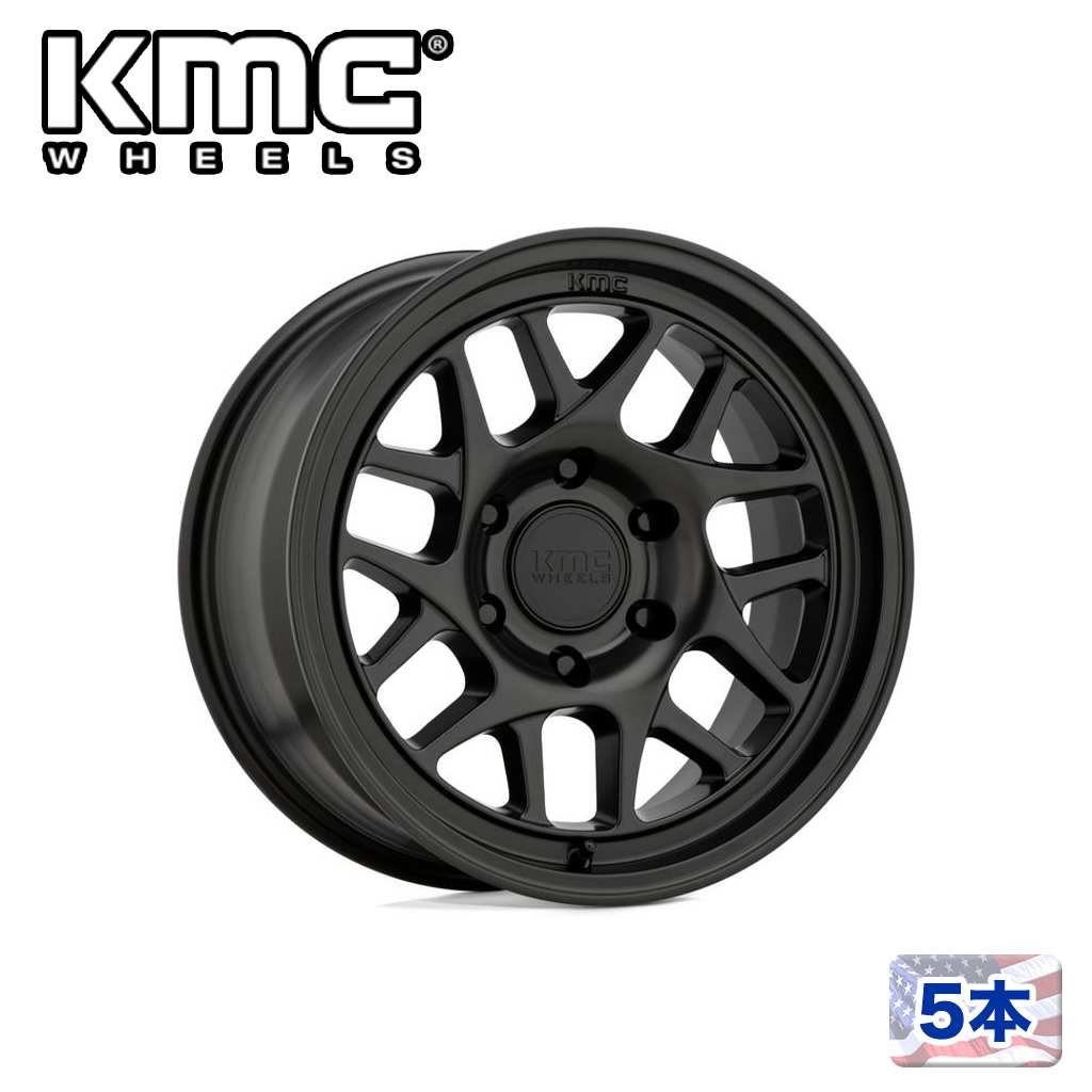 【KMC（ケーエムシー）日本販売代理店】17インチアルミホイール 5本汎用 KM717 BULLY OL SATIN BLACK17&times;8.5J 5H 150 &plusmn;0 CB110.1｜USATIRESHOP