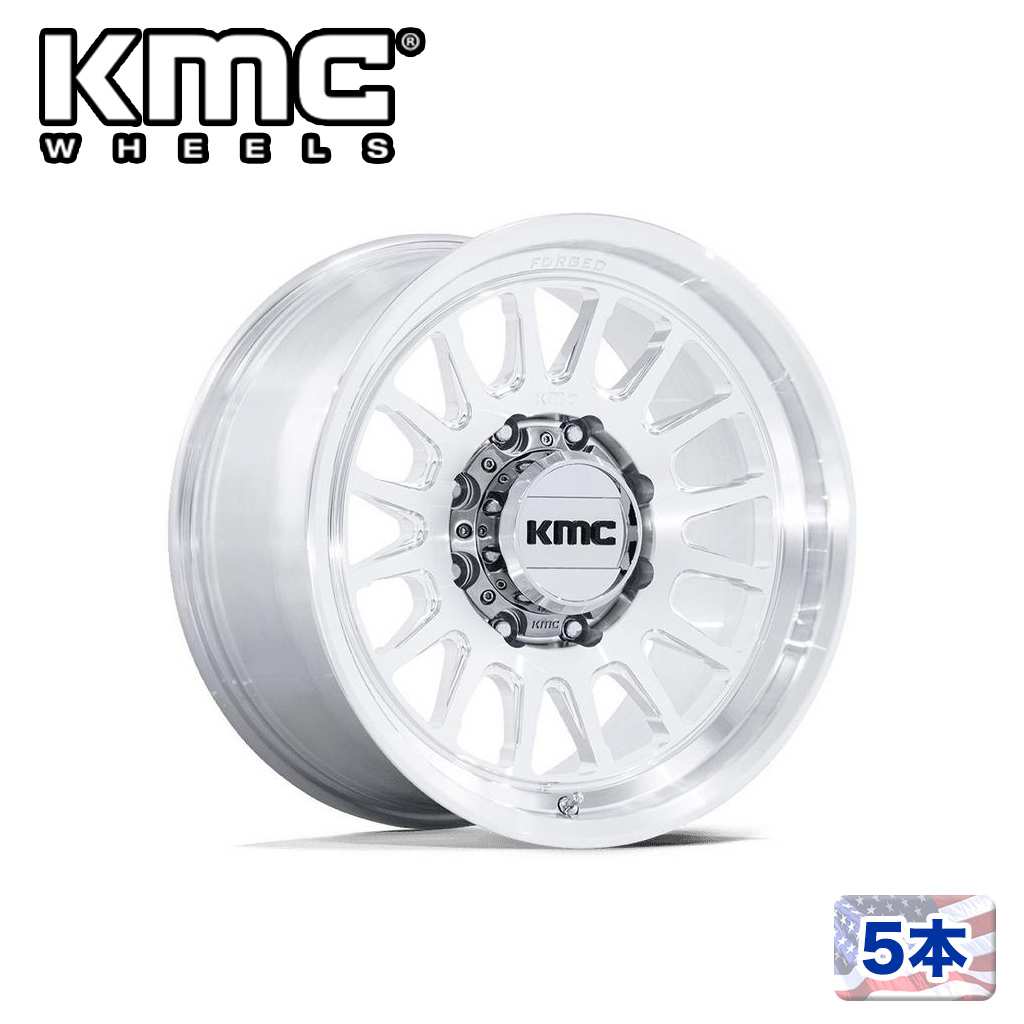 【KMC 正規品】17インチホイール 5本KM447 IMPACT FORGED MONOBLOCK 17×8.5 6H 135 ±0 CB87.1RAW MACHINED汎用/KM447DX17856300|USATIRESHOP