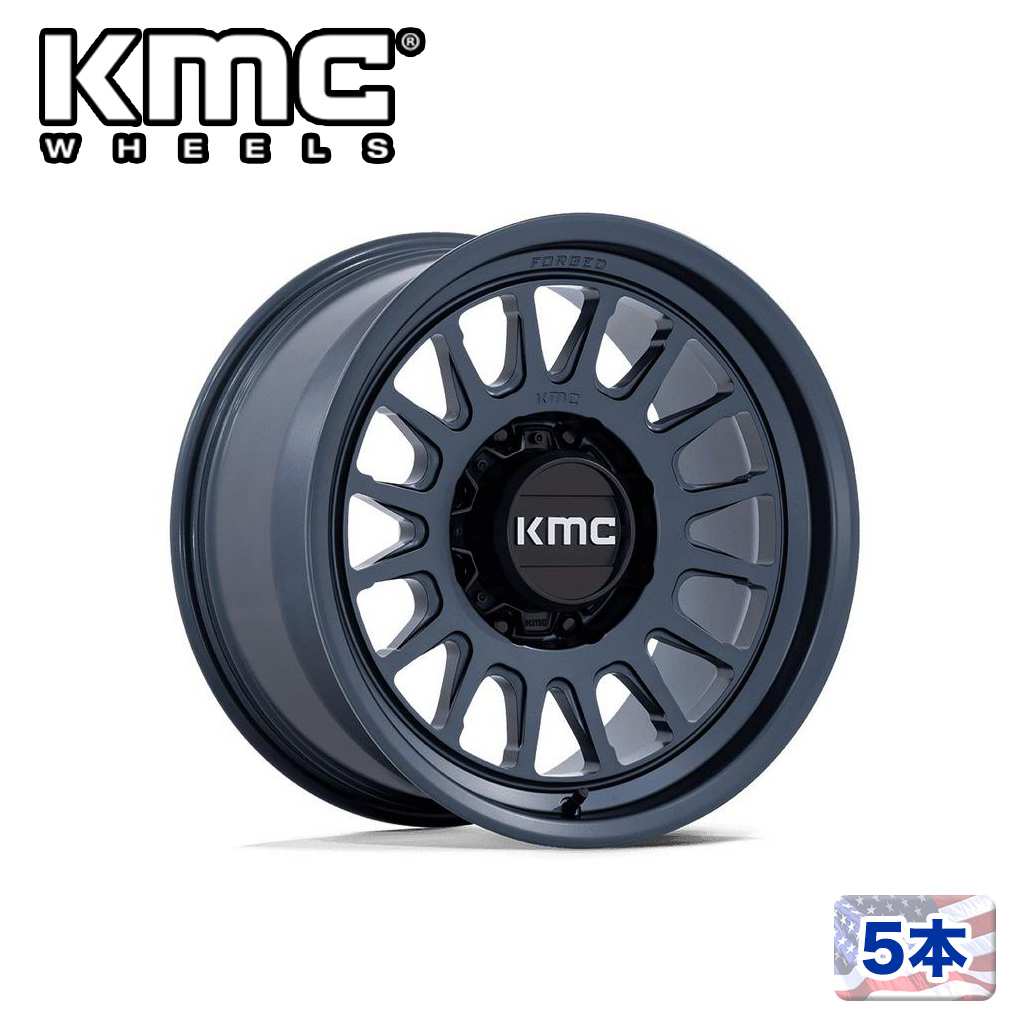 【KMC 正規品】18インチホイール 5本KM452 IMPACT FORGED MONOBLOCK 18&times;9 8H 170 -12 CB125.1METALLIC BLUE/メタリックブルー汎用/KM452LX18908712N｜USATIRESHOP