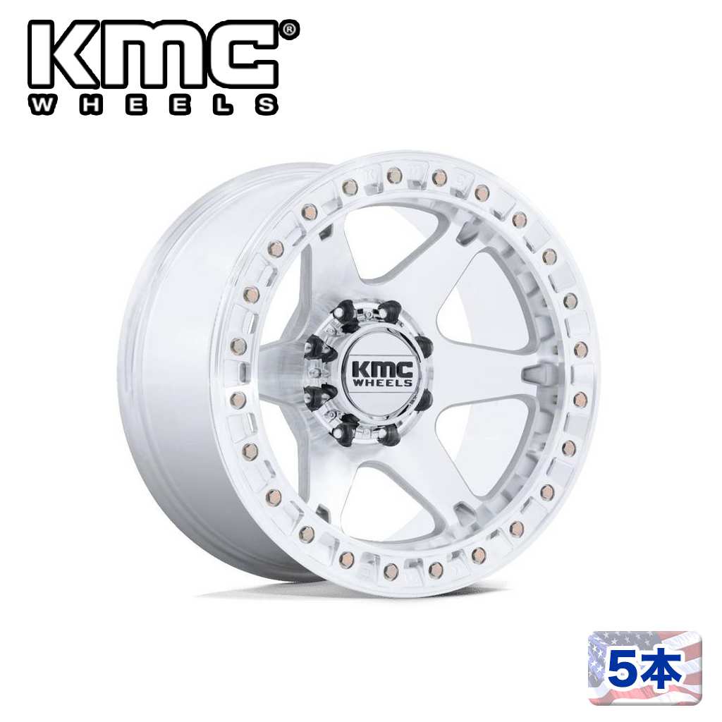 【KMC 正規品】 17インチホイール 5本 KM238 VI BEADLOCK 17×9 6H 135 +1 CB87.1 MACHINED/マシーンド 汎用/KM238DX17906301