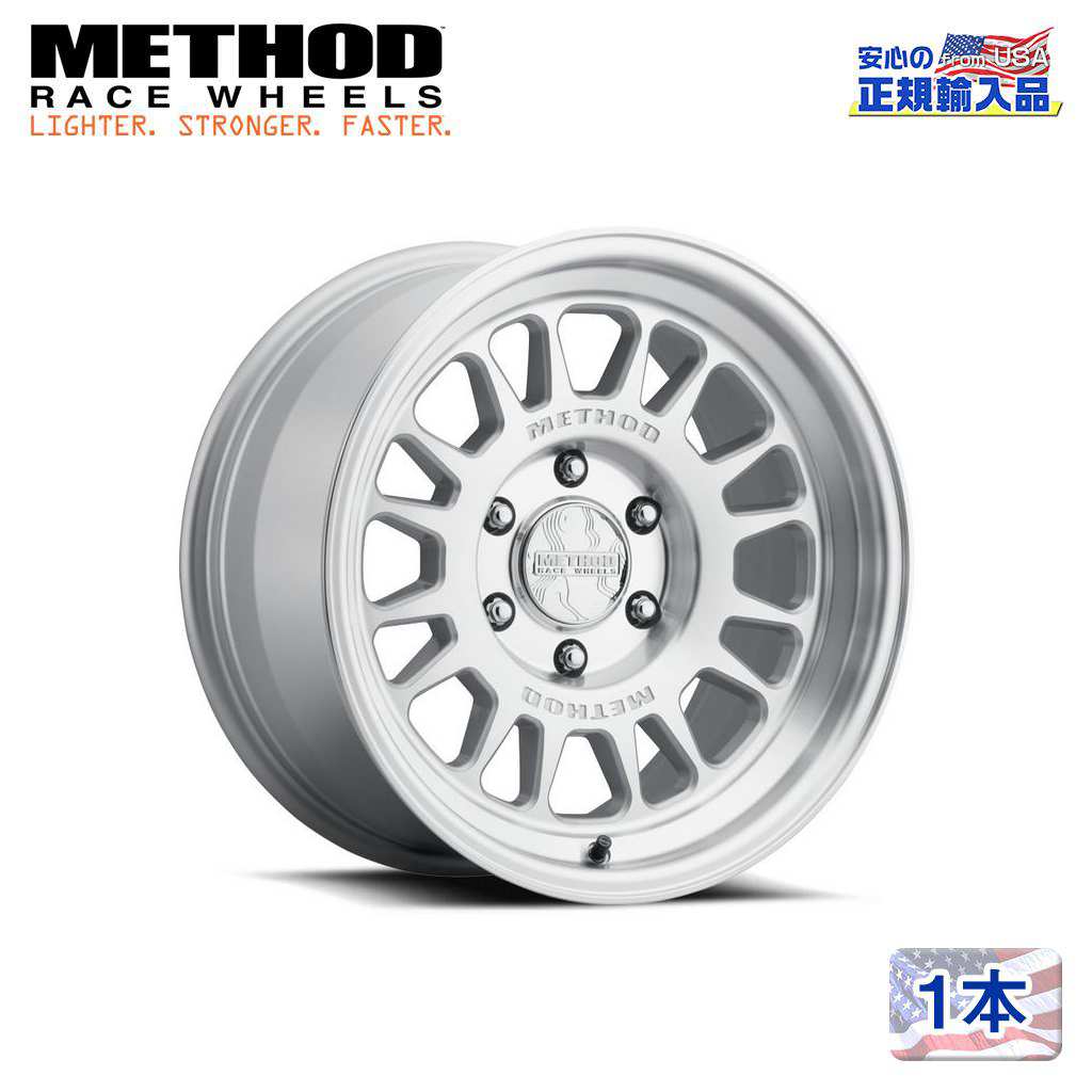 【Method Race Wheels 正規品】 17インチアルミホイール 1本 MR318 マシンド/クリアコート 17×8.5J 6H 135 ±0 CB87