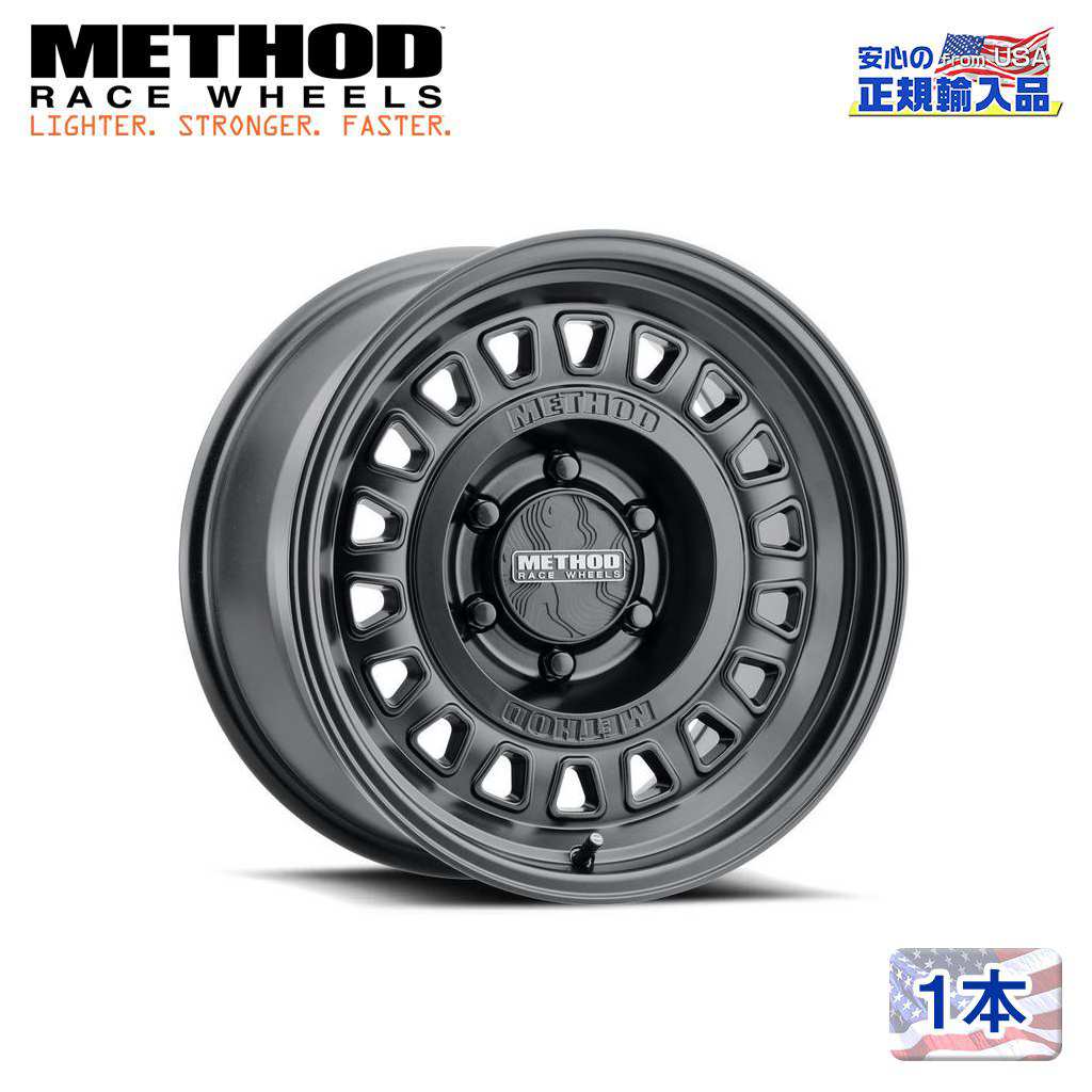 【Method Race Wheels (メソッドレース) 正規代理店】 17インチアルミホイール 1本 MR320 マットブラック 17×8.5 6H135 ±0 CB87 汎用