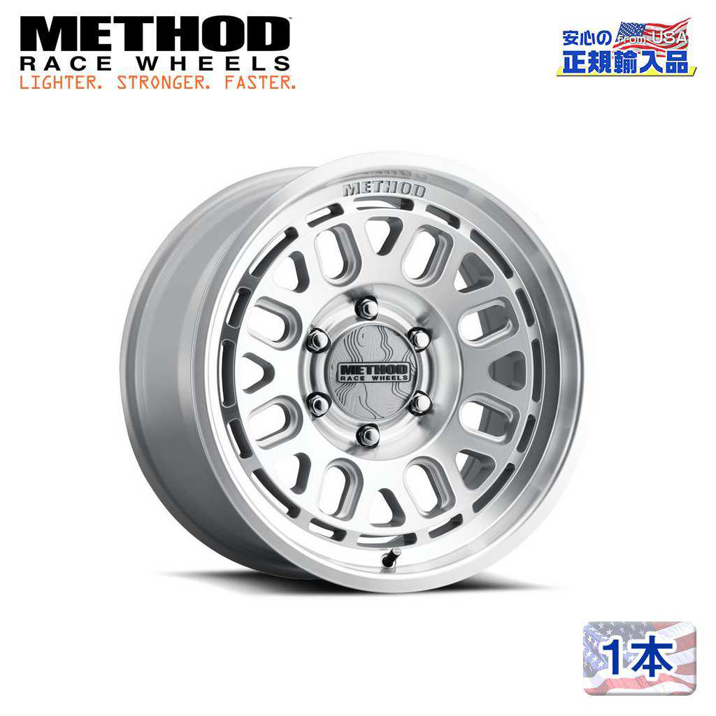 【Method Race Wheels 正規品】 17インチアルミホイール 1本 MR321 マシンド/クリアコート 17×8.5J 6H 139.7 +25 CB106.2