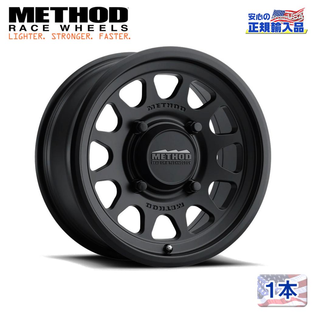 【Method Race Wheels(メソッドレース)正規代理店】15インチアルミホイール 1本MR414 Bead Grip マットブラック15X10 4H136 +25 CB106 汎用|USATIRESHOP