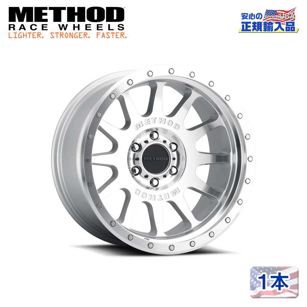 【Method Race Wheels(メソッドレース)正規代理店】20インチアルミホイール 1本MR605 NV MACHINED-CLEAR COAT20X10 8H180 -24 CB124.1 汎用|USATIRESHOP