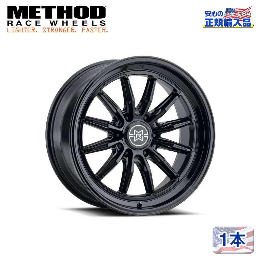 【Method Race Wheels (メソッドレース) 正規代理店】 22インチアルミホイール 1本 MR803 グロスブラック 22×12 6H135 -40 CB87 汎用