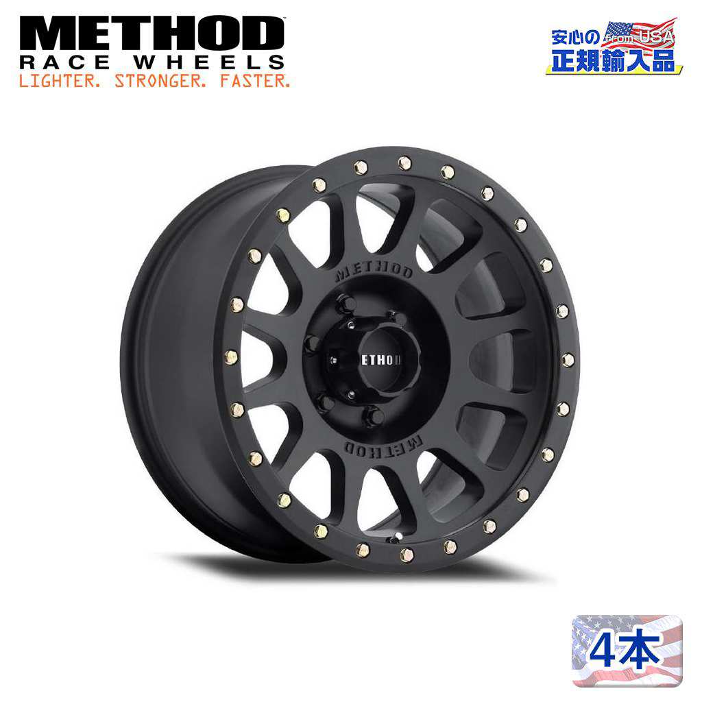 【Method Race Wheels(メソッドレース)正規代理店】18インチアルミホイール 4本セットMR305 NV 18×9J 8H170 -12 CB130.81汎用|USATIRESHOP