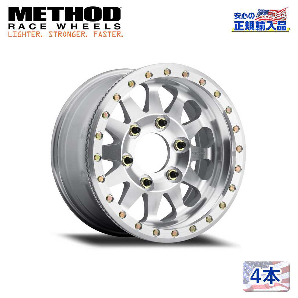【Method Race Wheels(メソッドレース)正規代理店】 17インチアルミホイール 4本セット MR101 Beadlock 17×9J 6H135 -12 CB87 汎用