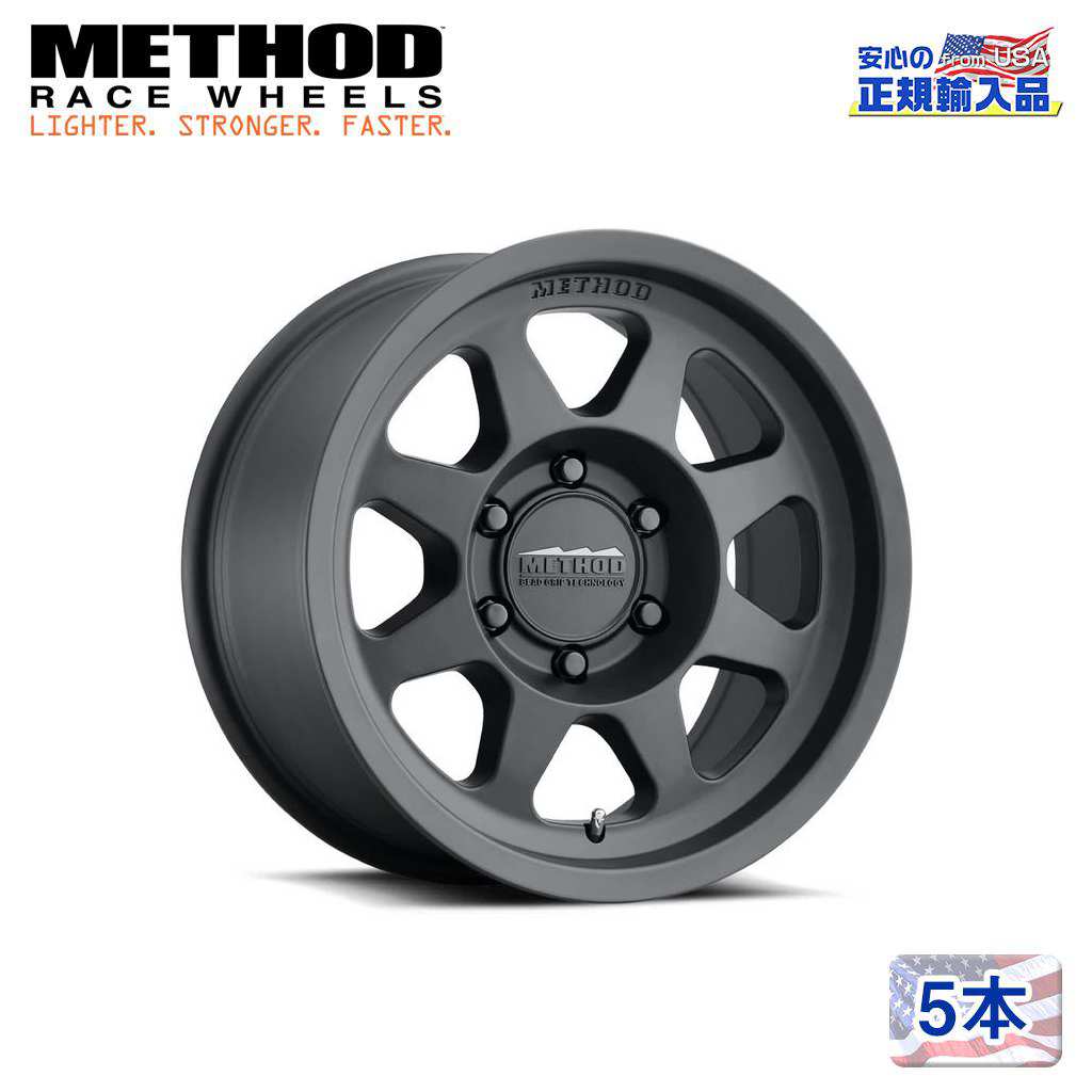 【Method Race Wheels(メソッドレース)正規代理店】 17インチアルミホイール 5本セット MR701 17×9J 8H165.1 -12 CB130.81 汎用