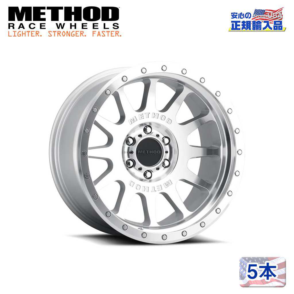 【Method Race Wheels(メソッドレース)正規代理店】 20インチアルミホイール 5本 MR605 NV MACHINED-CLEAR COAT 20X10 8H170 -24 CB124.9 汎用