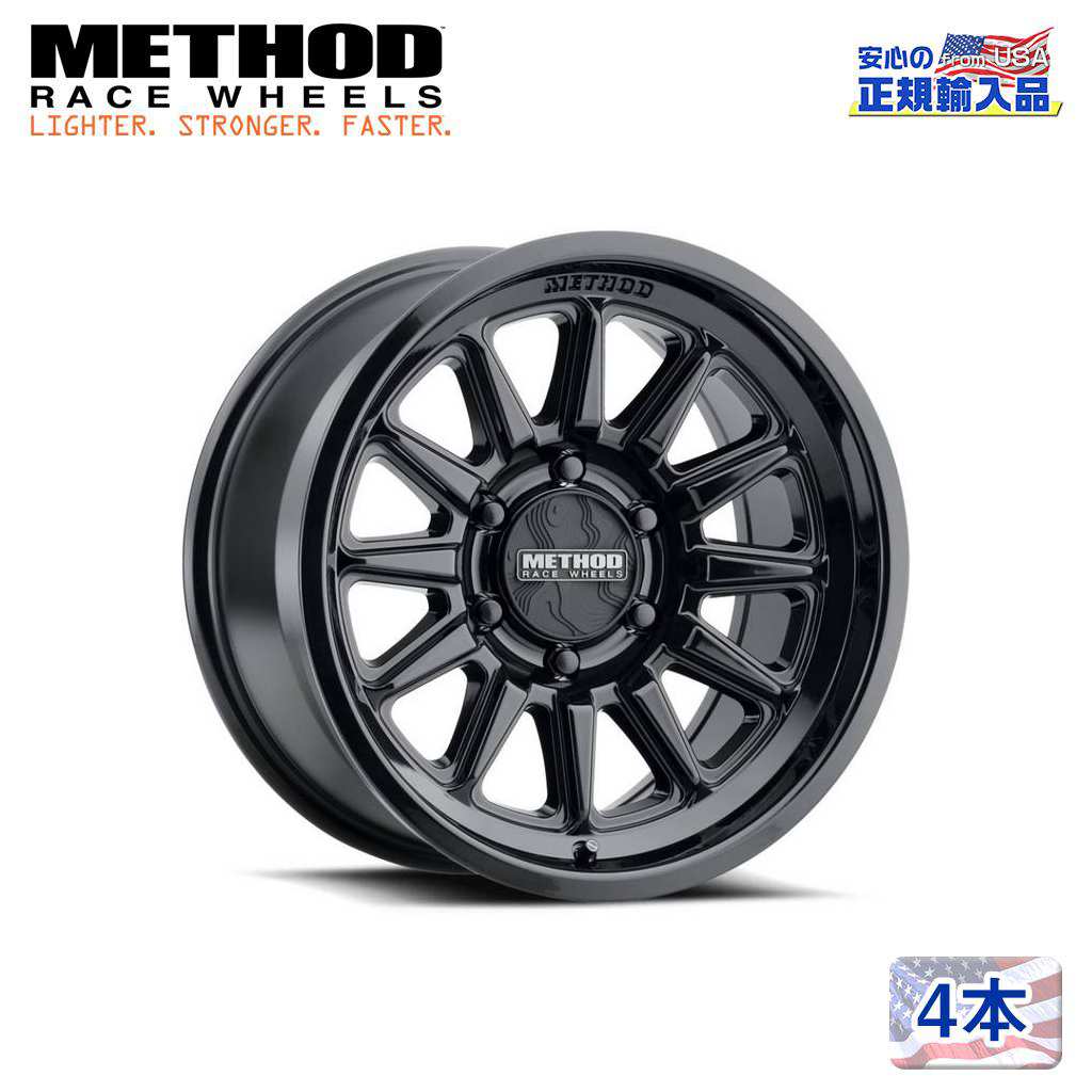 【Method Race Wheels (メソッドレース) 正規代理店】 20インチアルミホイール 4本セット MR323 グロスブラック 20×9 8H170 +12 CB130.81 汎用