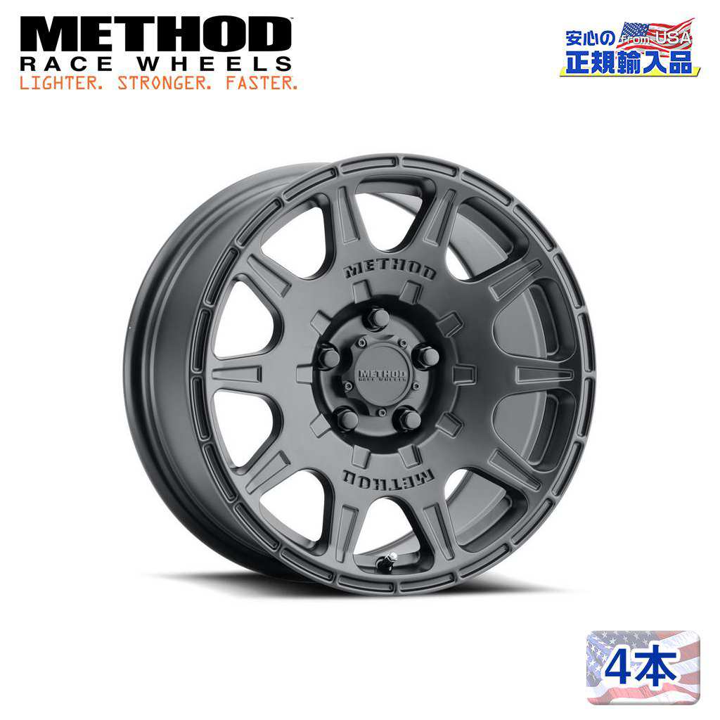 【Method Race Wheels (メソッドレース) 正規代理店】17インチアルミホイール 4本セットMR502 RALLY マットブラック17×8 5H108 +38 CB63.4 汎用|USATIRESHOP