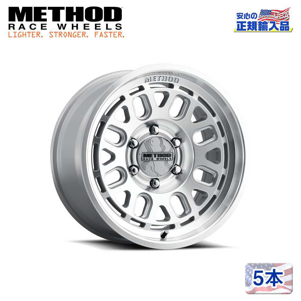 【Method Race Wheels (メソッドレース) 正規代理店】 17インチアルミホイール 5本セット MR321 マシーンド/クリアコート 17×8.5 5H139.7 ±0 CB108 汎用