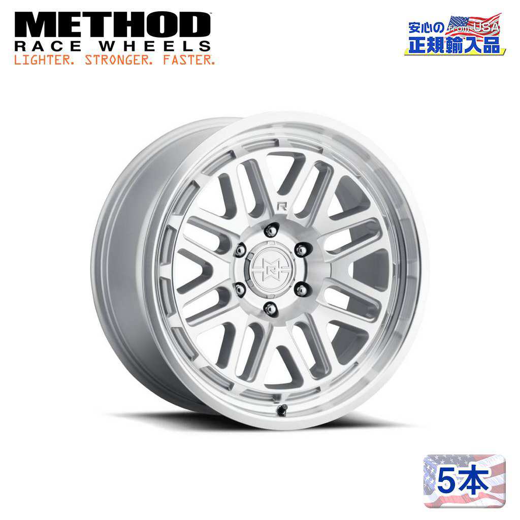 【Method Race Wheels (メソッドレース) 正規代理店】 20インチアルミホイール 5本セット MR804 マシーンド/クリアコート 20×10 6H139.7 -18 CB106.25 汎用
