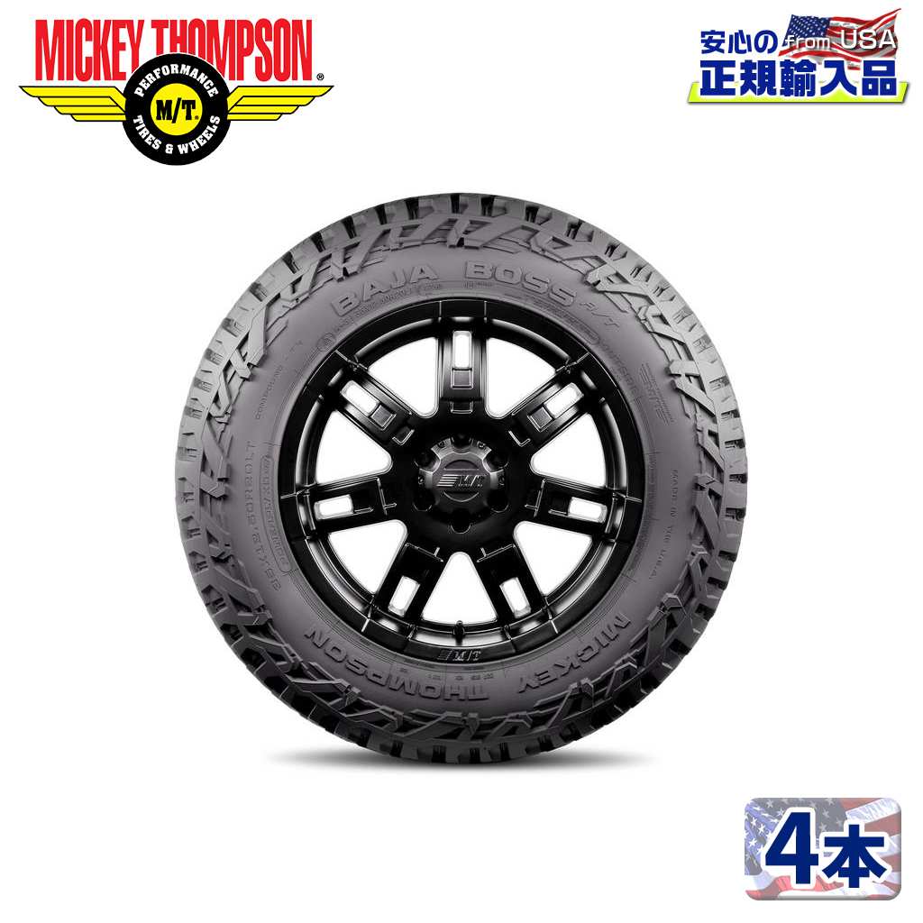 【MICKEY THOMPSON (ミッキートンプソン) 日本正規輸入総代理店】 BAJA BOSS A/T 22インチタイヤ 4本 LT325/50R22 ブラックレター ラジアル AT 汎用 228,200円