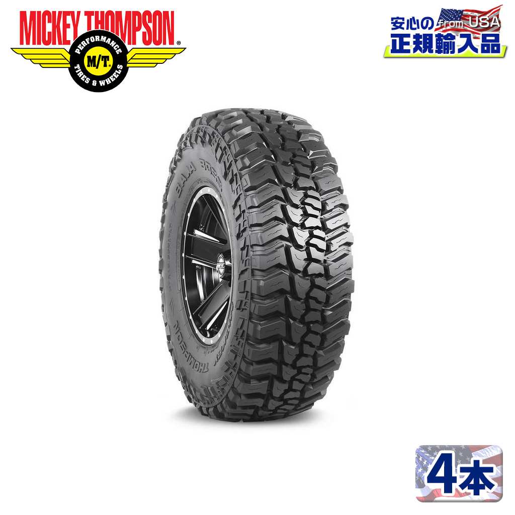【MICKEY THOMPSON (ミッキートンプソン) 日本正規輸入総代理店】 BAJA BOSS X 17インチタイヤ 4本 40X13.50R17LT ブラックレター ラジアル 汎用