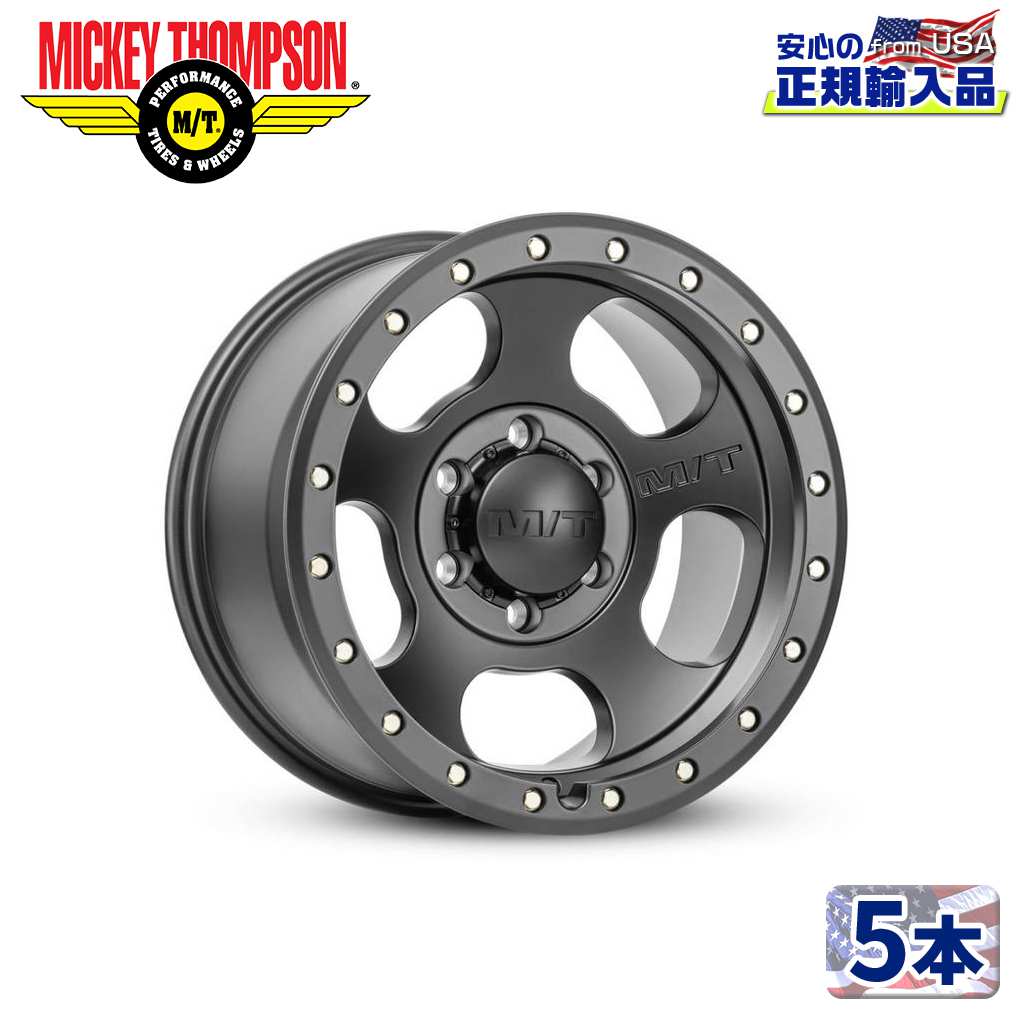 【MICKEY THOMPSON 正規品】 18インチアルミホイール 5本セット MT Canyon Pro Satin Black サテンブラック 18×9 6H135 ±0 CB87.1 汎用