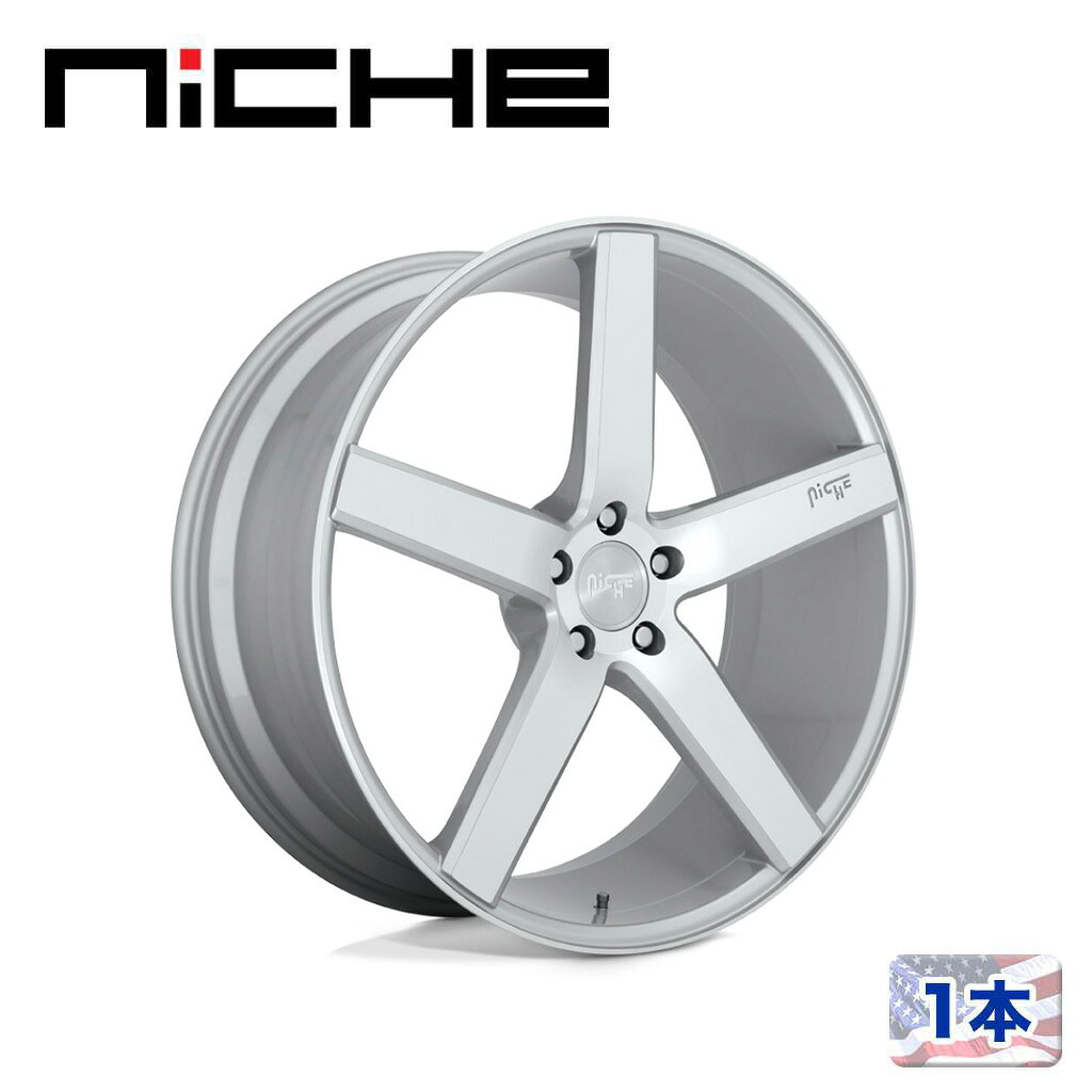 【NICHE（ニッチェ）日本総代理店】20インチアルミホイール 1本汎用 M135 MILAN グロスシルバーマシーン20&times;8.5J 5H 114.3 +35 CB72.56｜USATIRESHOP 47,685円