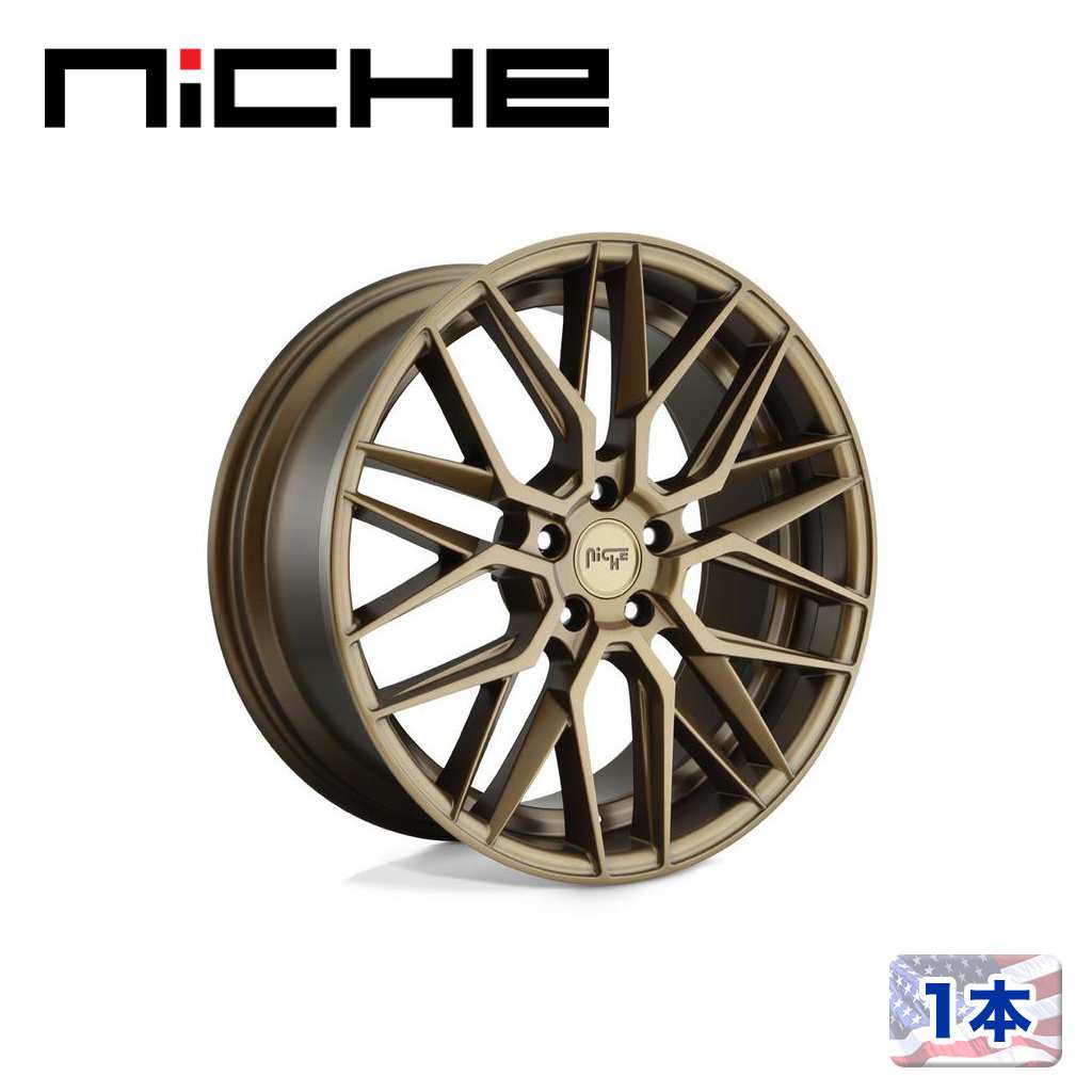 【NICHE 正規品】 20インチ アルミホイール 1本 M191 GAMMA 20×10.5 5H 112 +40 CB66.56 MATTE BRONZE(マットブロンズ) 汎用/M1912005F8+40