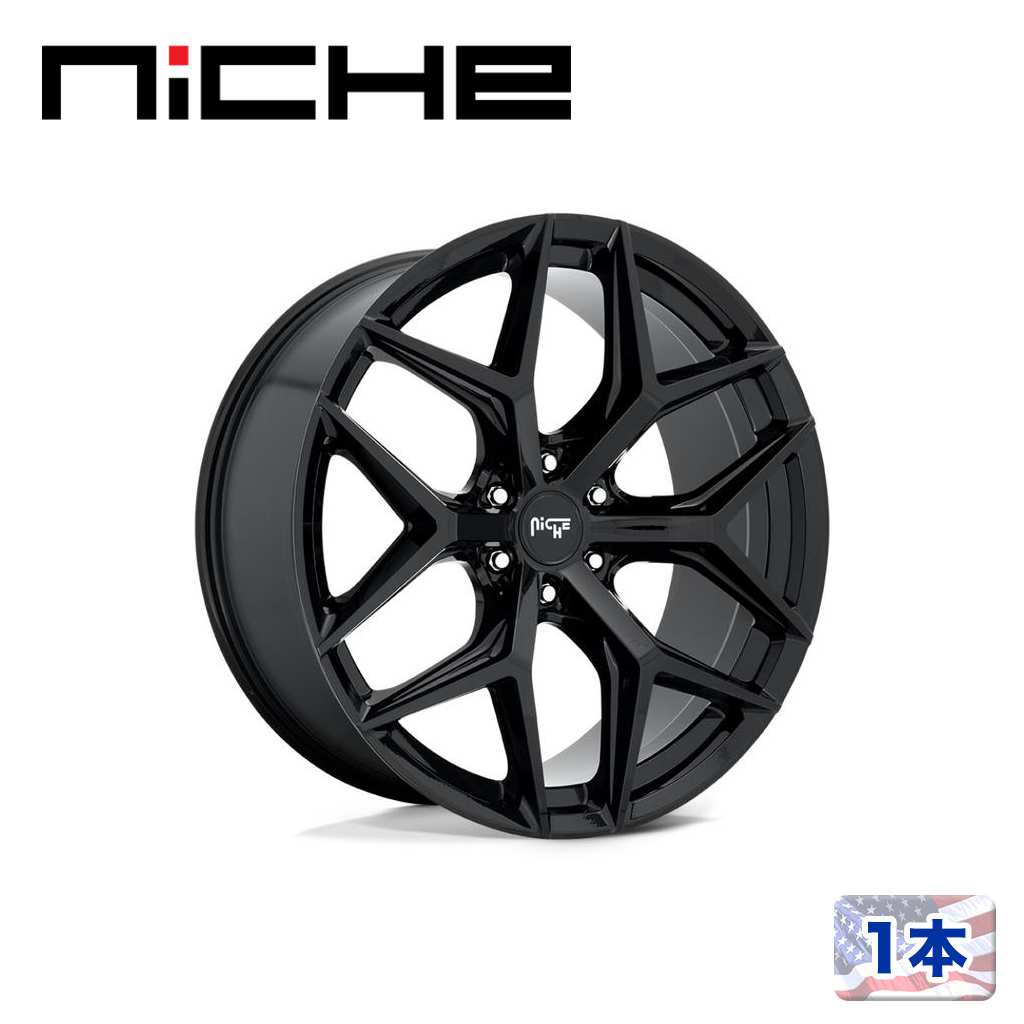 【NICHE（ニッチェ）日本総代理店】 20インチアルミホイール 1本 汎用 M231 VICE SUV グロスブラック 20×9J 6H 114.3 +30 CB66.06