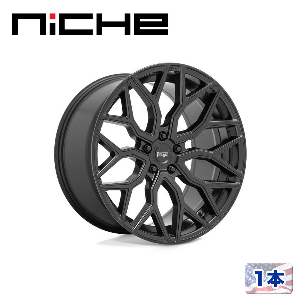 【NICHE（ニッチェ）日本総代理店】 20インチアルミホイール 1本 汎用 M261 MAZZANTI マットブラック 20×9J 5H 112 +27 CB66.56