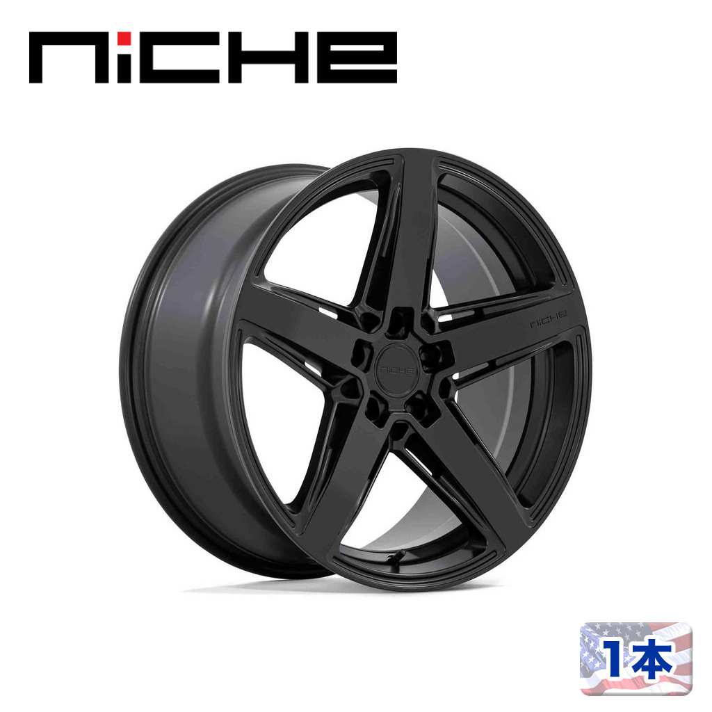 【NICHE 正規品】20インチ アルミホイール 1本M269 TERAMO 20×10.5 5H 114.3 +40 CB72.56MATTE BLACK(マットブラック)汎用/M269200565+40|USATIRESHOP