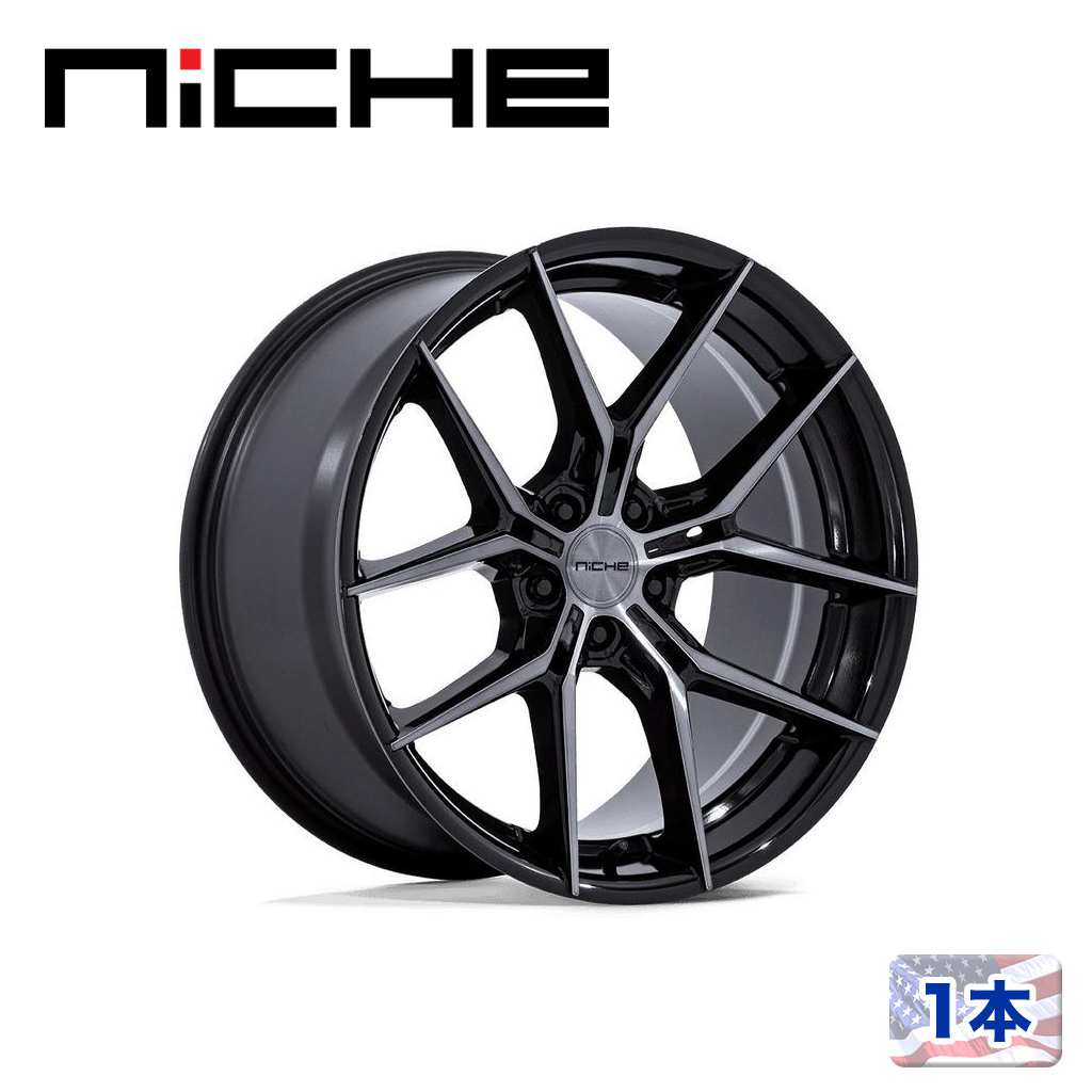 【NICHE 正規品】 18インチ アルミホイール 1本 NC279 PRODIGY 5 18×9.5 5H 114.3 +40 CB72.56 GLOSS BLACK DARK TINTED CLEAR(グロスブラックダークティントクリア) 汎用/NC279BT18951240