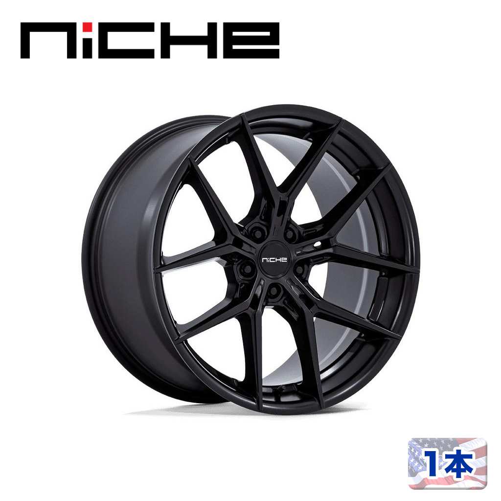 【NICHE 正規品】 19インチ アルミホイール 1本 NC279 PRODIGY 5 19×8.5 5H 112 +42 CB72.56 MATTE BLACK(マットブラック) 汎用/NC279MX19855642