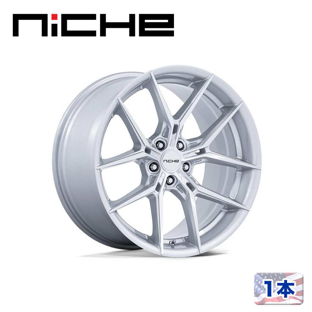 【NICHE 正規品】 20インチ アルミホイール 1本 NC279 PRODIGY 5 20×9 5H 112 +20 CB72.56 SILVER W/ MACHINED FACE(シルバー/マシーンドフェイス) 汎用/NC279SD20905620
