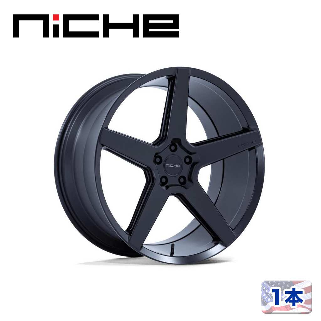 【NICHE 正規品】 22インチ アルミホイール 1本 NC283 MODENA 22×10.5 5H 115 +18 CB72.56 MATTE BLACK(マットブラック) 汎用/NC283MX22051518