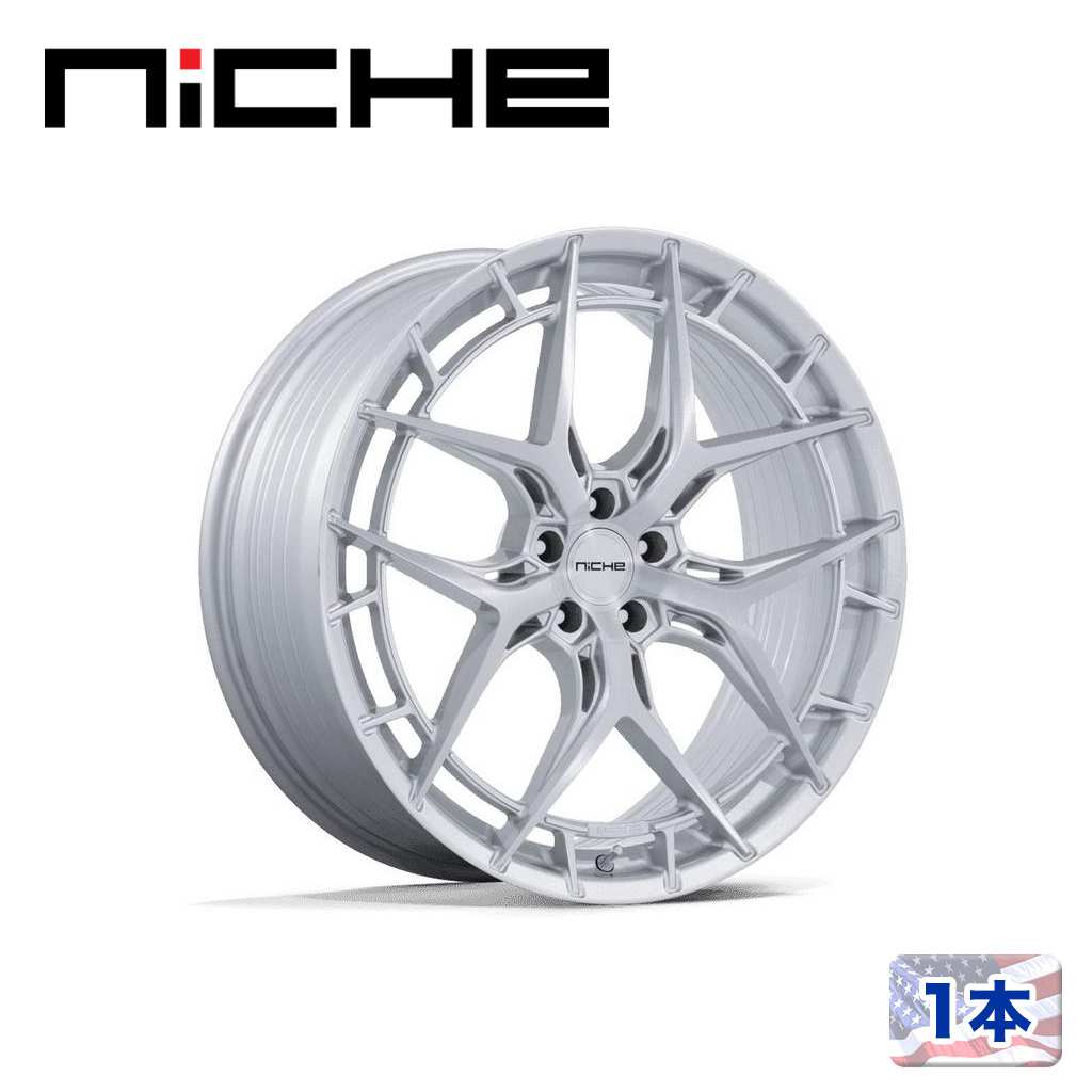 【NICHE 正規品】 20インチ アルミホイール 1本 NC286 RIVIERA 20×11 5H 114.3 +50 CB72.56 GLOSS SILVER W/ BRUSHED FACE(グロスシルバー/ブラッシュドフェイス) 汎用/NC286SR20111250