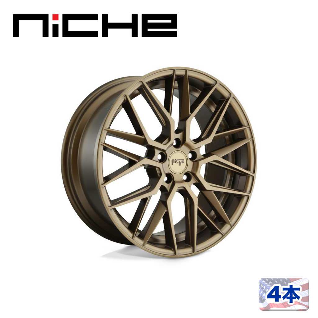 【NICHE（ニッチェ）日本総代理店】 20インチアルミホイール 4本 汎用 M191 GAMMA マットブロンズ 20×10.5J 5H 114.3 +40 CB72.56