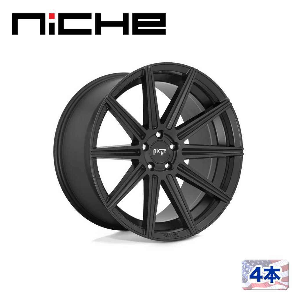 【NICHE（ニッチェ）日本総代理店】 20インチアルミホイール 4本 汎用 M242 TIFOSI マットブラック 20×10.5J 5H 114.3 +40 CB72.56