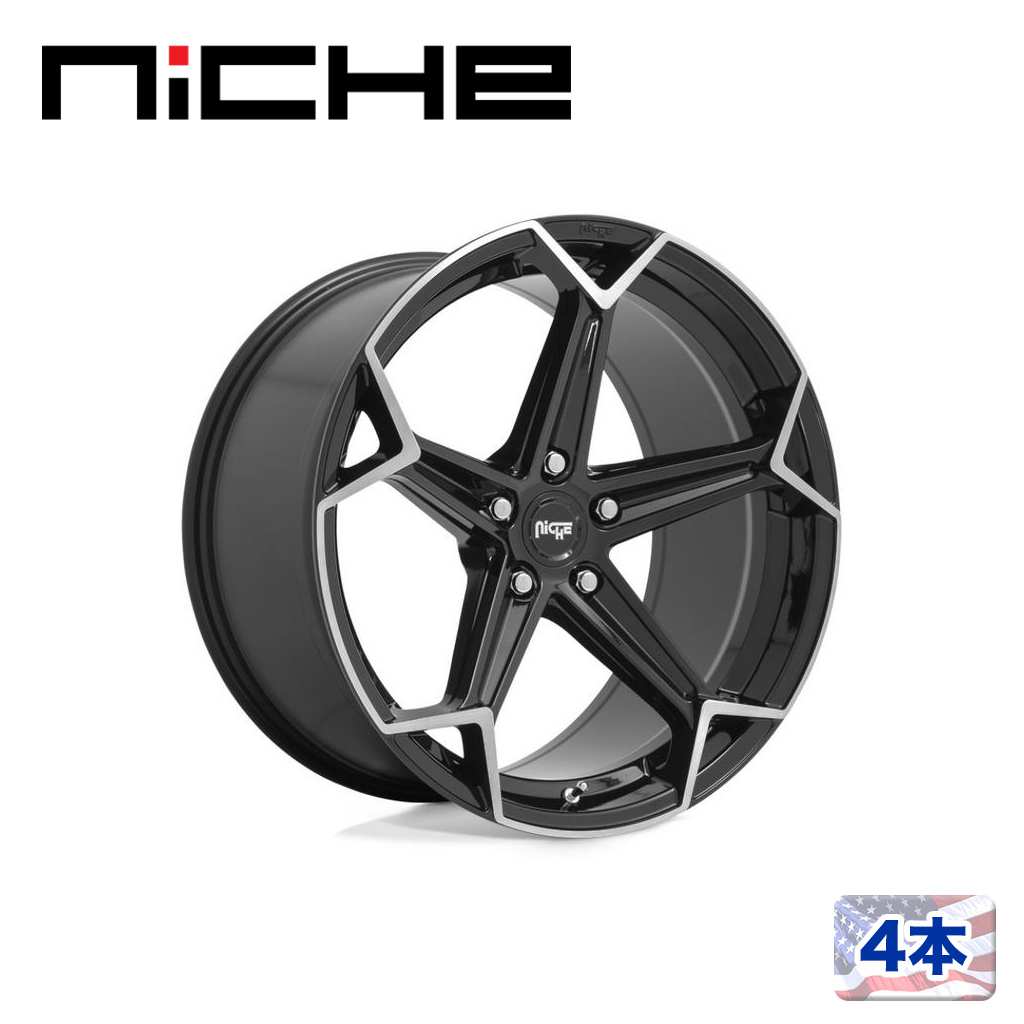 【NICHE（ニッチェ）日本総代理店】20インチアルミホイール 4本汎用 N259 ARROW グロスブラックブラッシュ20&times;10.5J 5H 112 +27 CB66.56｜USATIRESHOP