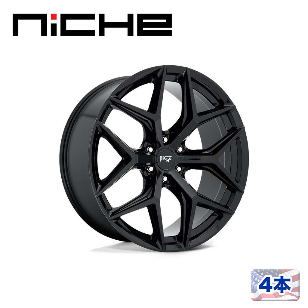 【NICHE（ニッチェ）日本総代理店】 20インチアルミホイール 4本 汎用 M231 VICE SUV グロスブラック 20×9J 6H 114.3 +30 CB66.06