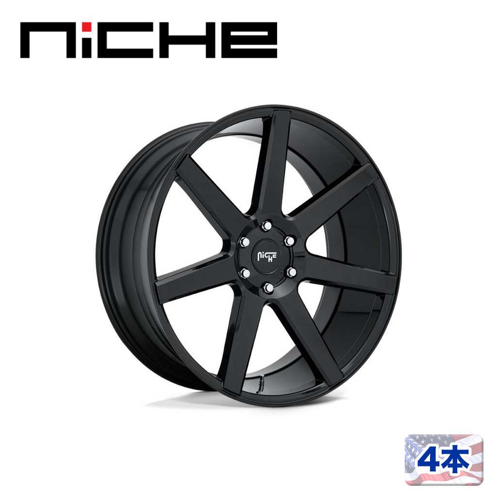 【NICHE（ニッチェ）日本総代理店】 20インチアルミホイール 4本 汎用 M230 FUTURE グロスブラック 20×9.5J 6H 139.7 +30 CB106.1
