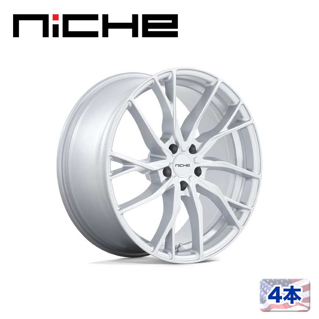 【NICHE（ニッチェ）日本総代理店】 20インチアルミホイール 4本 汎用 M273 NOVARA シルバー 20×10.5J 5H 114.3 +40 CB72.56