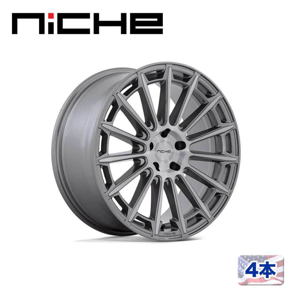 【NICHE（ニッチェ）日本総代理店】 20インチアルミホイール 4本 汎用 M276 AMALFI プラチナム 20×10.5J 5H 114.3 +40 CB72.56