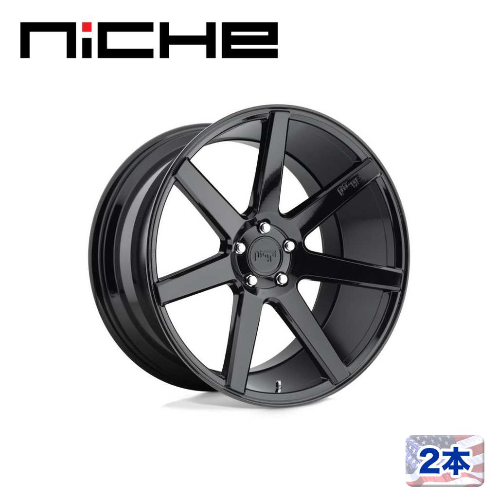 【NICHE(ニッチェ)日本総代理店】18インチアルミホイール 2本汎用 M168 VERONA グロスブラック18×8J 5H 115 +40 CB70.5|USATIRESHOP