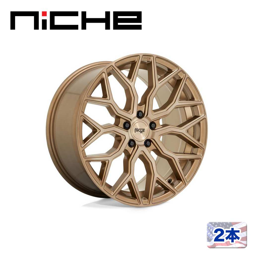 【NICHE(ニッチェ)日本総代理店】19インチアルミホイール 2本汎用 M263 MAZZANTI ブロンズブラッシュ19×8.5J 5H 112 +42 CB66.56|USATIRESHOP