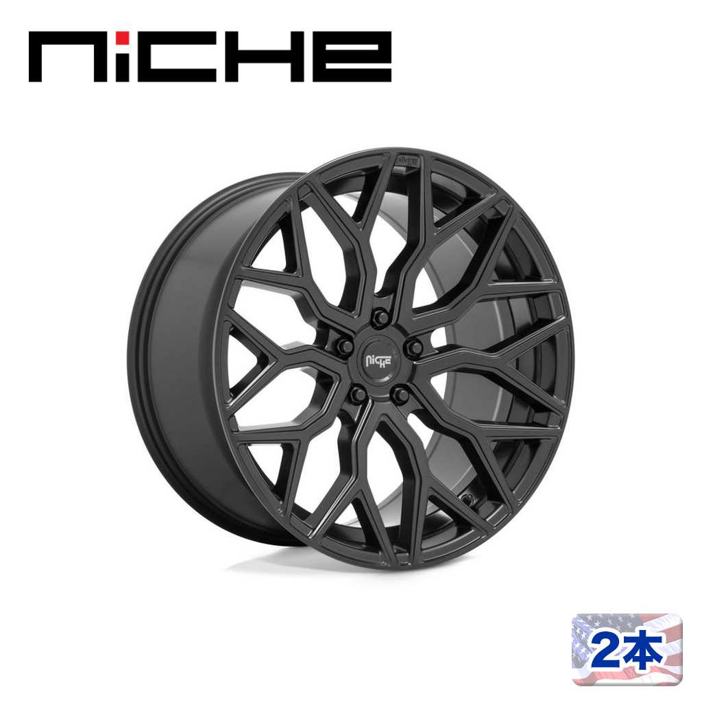 【NICHE(ニッチェ)日本総代理店】20インチアルミホイール 2本汎用 M261 MAZZANTI マットブラック20×9J 5H 112 +27 CB66.56|USATIRESHOP