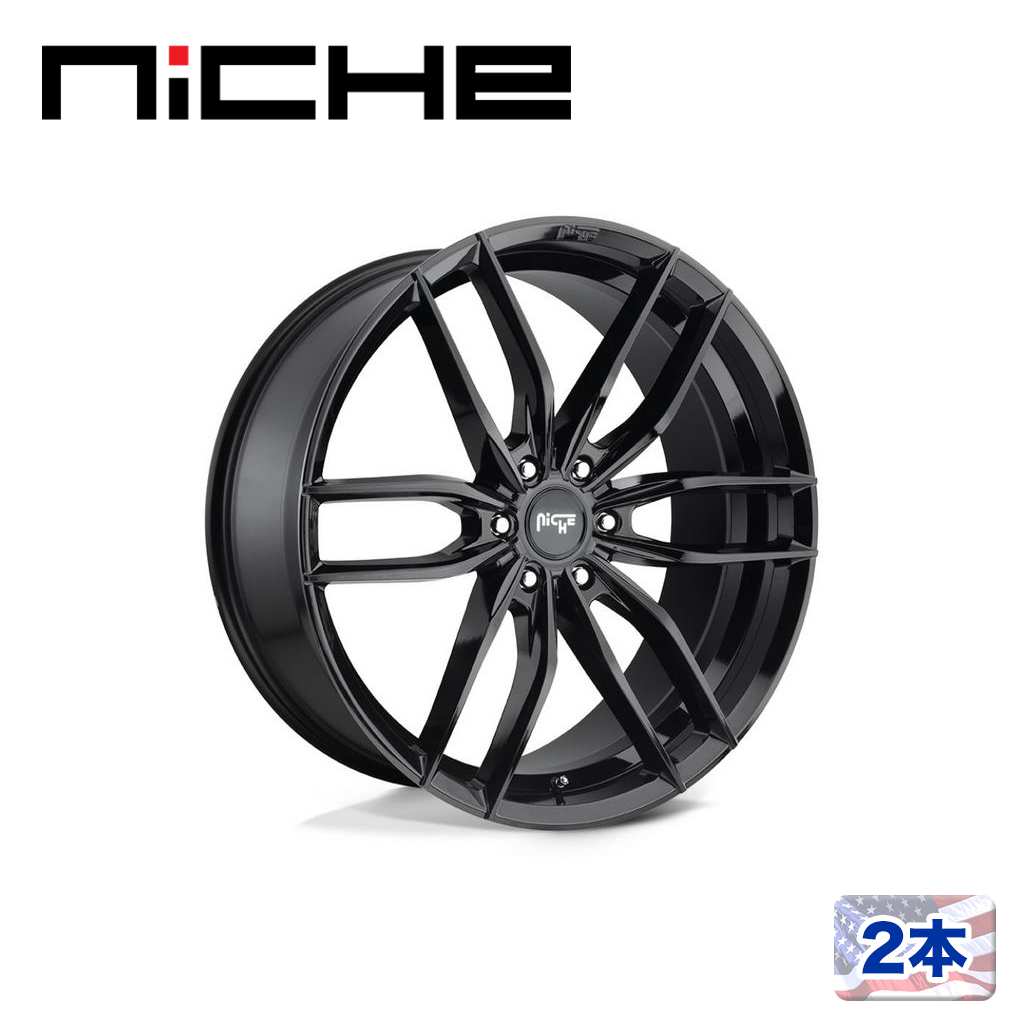 【NICHE(ニッチェ)日本総代理店】20インチアルミホイール 2本汎用 M209 VOSSO グロスブラック20×9J 6H 120 +40 CB67.06|USATIRESHOP