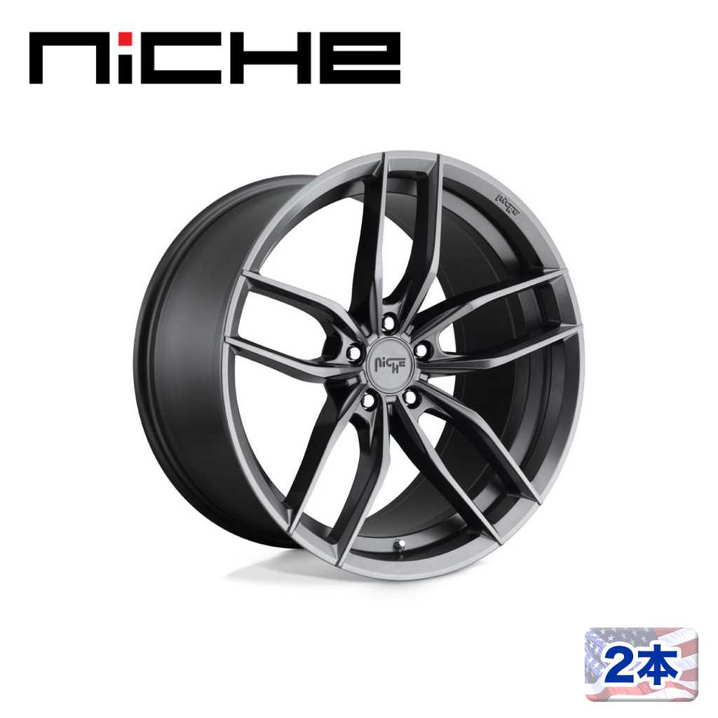 【NICHE(ニッチェ)日本総代理店】20インチアルミホイール 2本汎用 M204 VOSSO マットアンスラサイト20×9J 5H 108 +38 CB72.56|USATIRESHOP