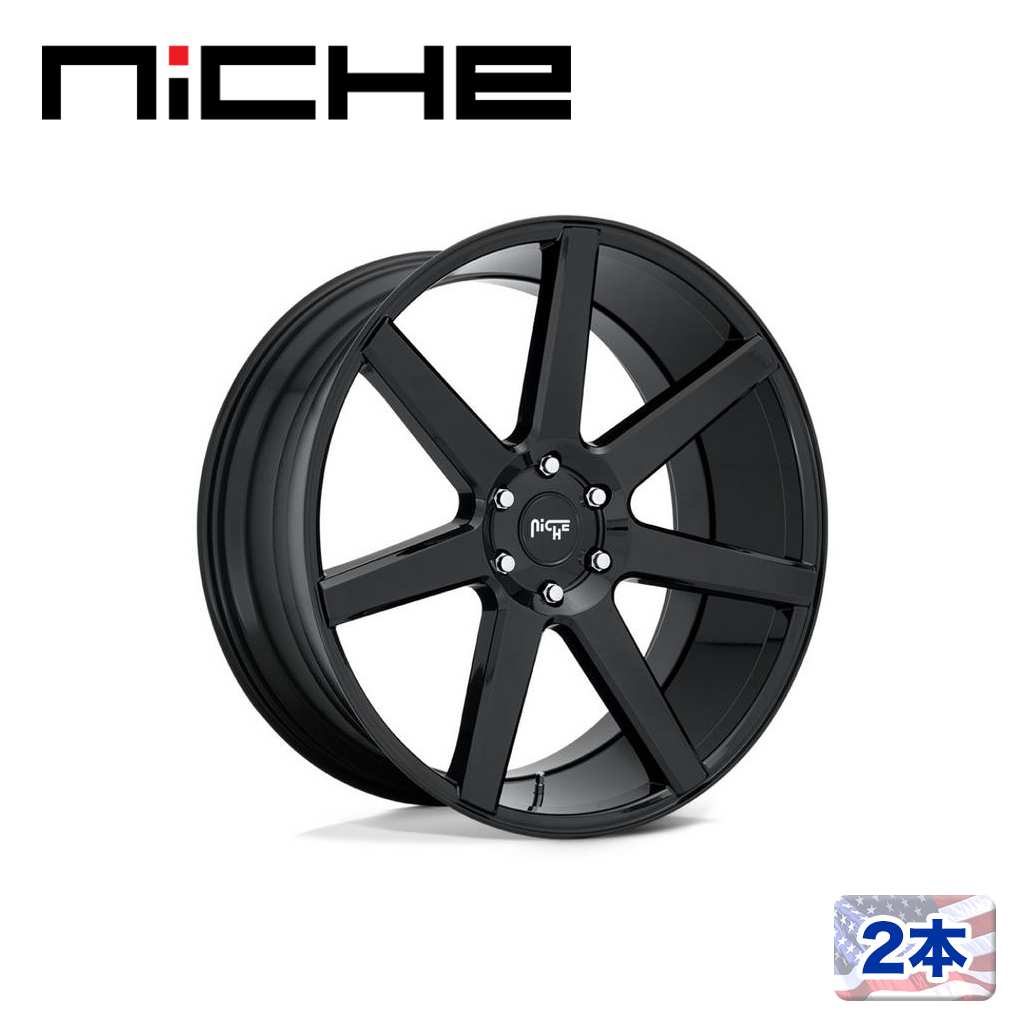 【NICHE（ニッチェ）日本総代理店】 20インチアルミホイール 2本 汎用 M230 FUTURE グロスブラック 20×9.5J 5H 127 +30 CB71.5