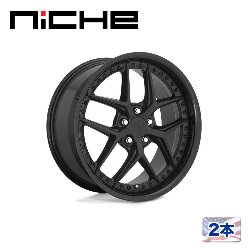 【NICHE(ニッチェ)日本総代理店】20インチアルミホイール 2本汎用 M226 VICE グロスブラック/マットブラック20×9J 5H 120 +35 CB72.56|USATIRESHOP