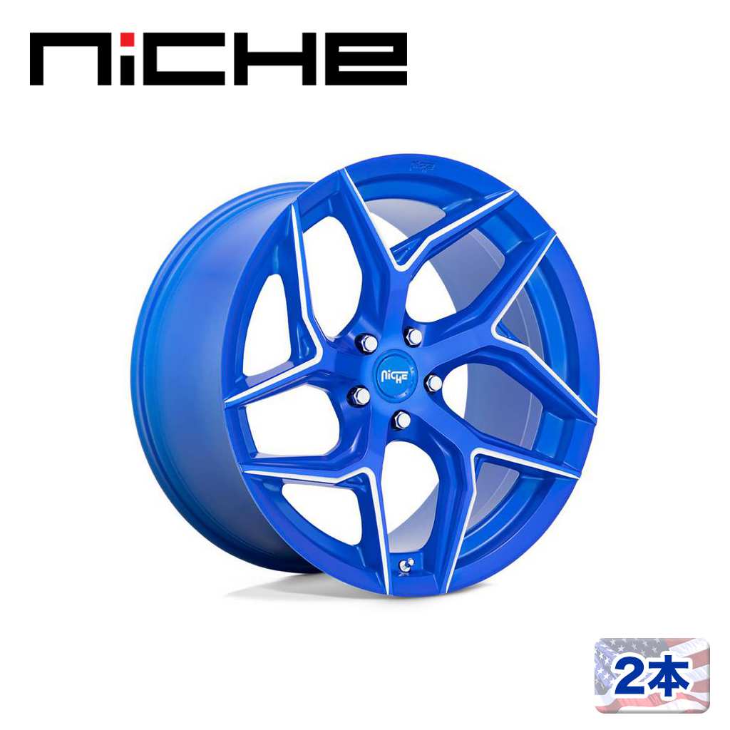 【NICHE（ニッチェ）日本総代理店】 20インチアルミホイール 2本 汎用 M268 TORSIONI アノダイズドブルーミルド 20×10.5J 5H 112 +40 CB66.56