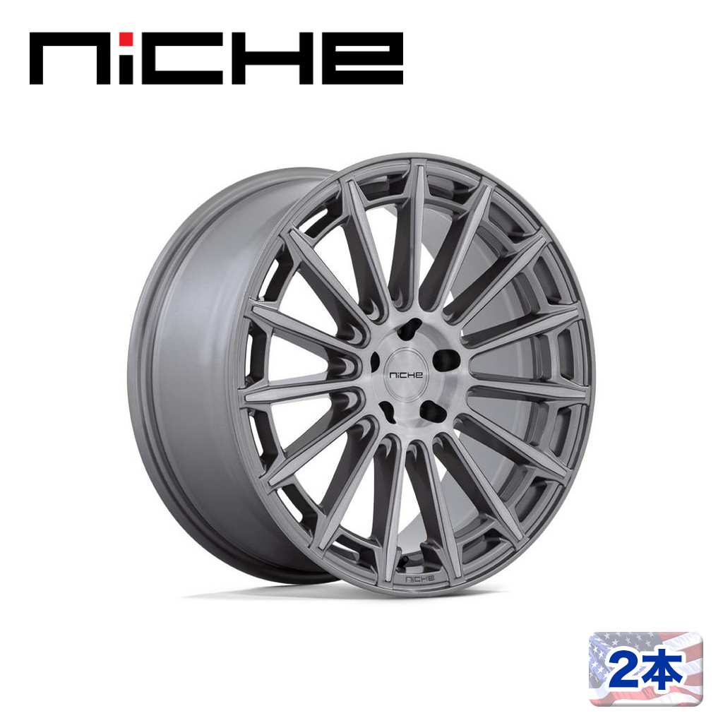 【NICHE（ニッチェ）日本総代理店】 20インチアルミホイール 2本 汎用 M276 AMALFI プラチナム 20×10.5J 5H 120 +35 CB72.56