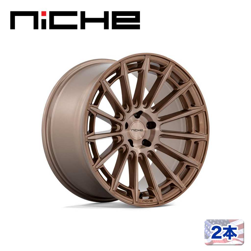 【NICHE（ニッチェ）日本総代理店】 20インチアルミホイール 2本 汎用 M275 AMALFI プラチナムブロンズ 20×10.5J 5H 114.3 +20 CB72.56
