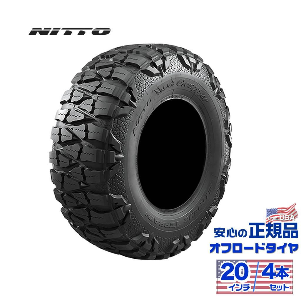 【NITTO(ニットー)正規品】 20インチタイヤ 4本 MUD GRAPPLER 35×12.50R20 E 121Q ラジアル ブラックレター マッドテレーン