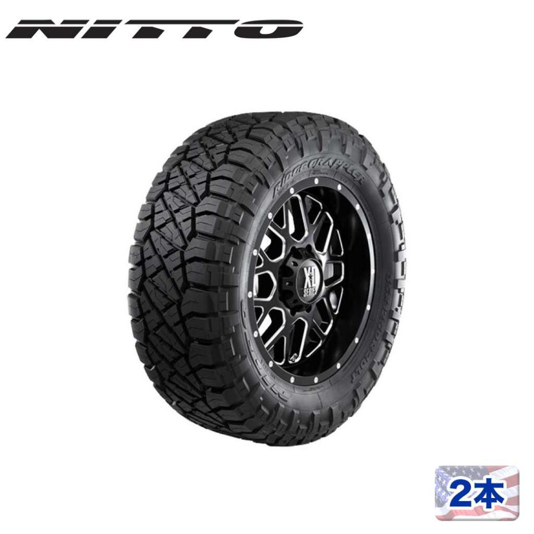 【NITTO TIRE(ニットータイヤ)正規品】 18インチタイヤ 2本セット RIDGE GRAPPLER 265/65R18 ラジアルタイヤ ブラックレター MT M/T マッドテレーン 汎用